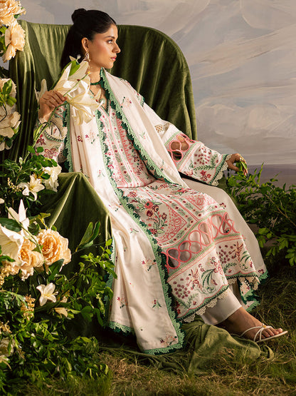 Mahnur | Kaia Slub Linen 25 | K - 11 | 3 PC LINEN - Ladies Clothes - Maria Faisal