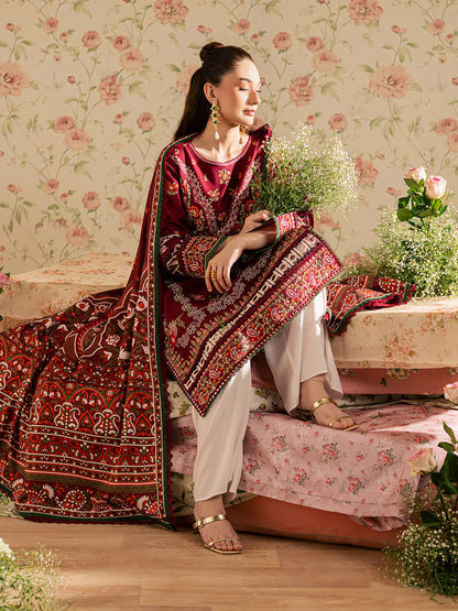 Mahnur | Kaia Slub Linen 25 | K - 12 | 3 PC LINEN - Ladies Clothes - Maria Faisal