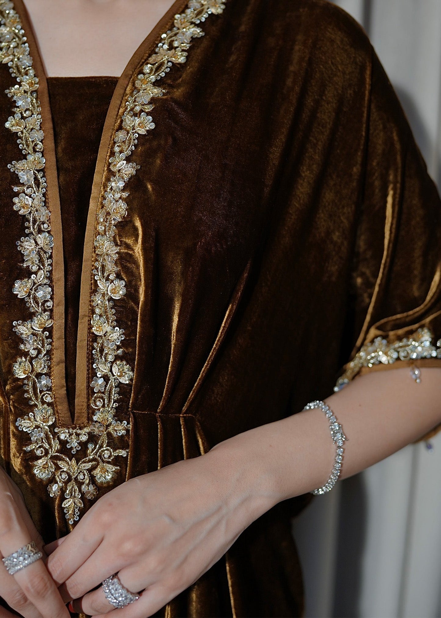 Mahum Asad | Voila Velvets | Topaz - Ladies Clothes - Maria Faisal