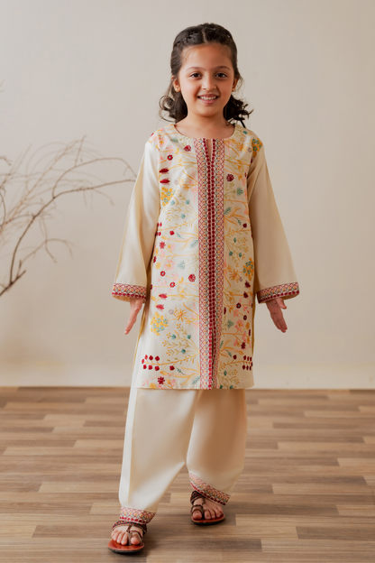 KKG-209 - by Maria Faisal - Registered Vendor of : Kastoor Kids - 100% Original Designer Dress.