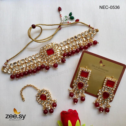 Kundan Necklace-0536 - Necklace Sets 