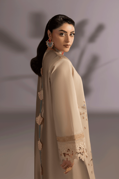 Erum Khan | Summer Whisper | Golden Crown - Luxury Dress - available at Maria Faisal in UK and USA.