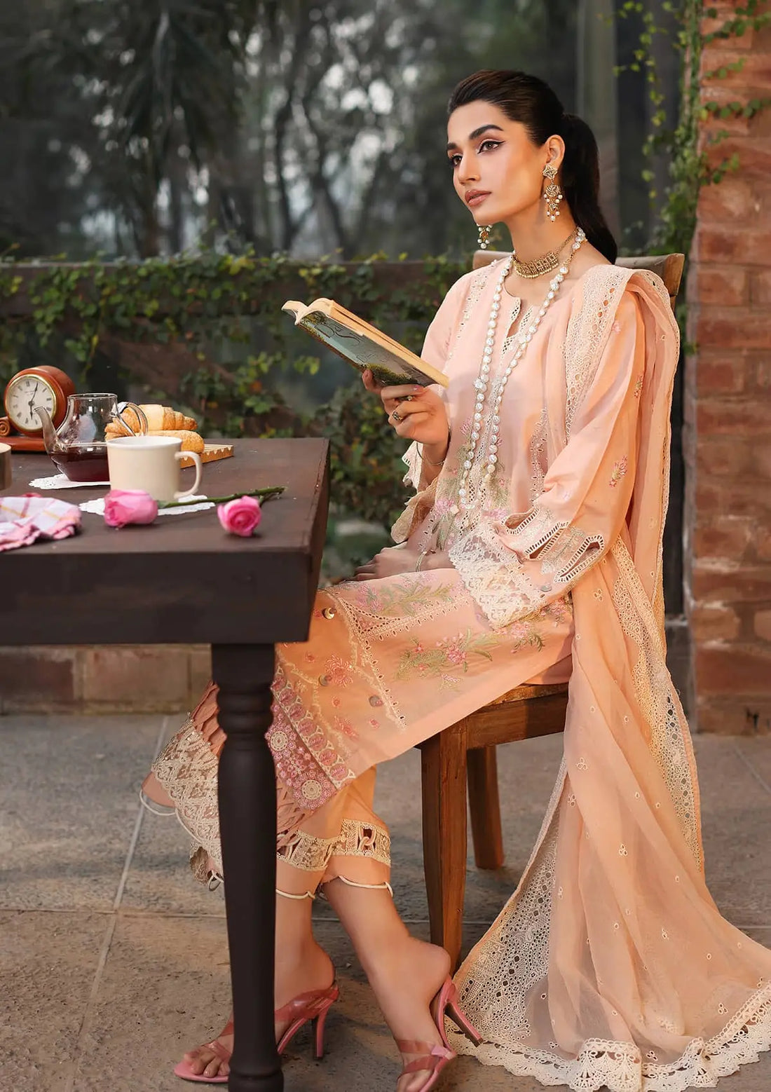 Kahf Premium | Festive Lawn 24 | KFL-11 MAAHRU - Ladies Clothes - Maria Faisal