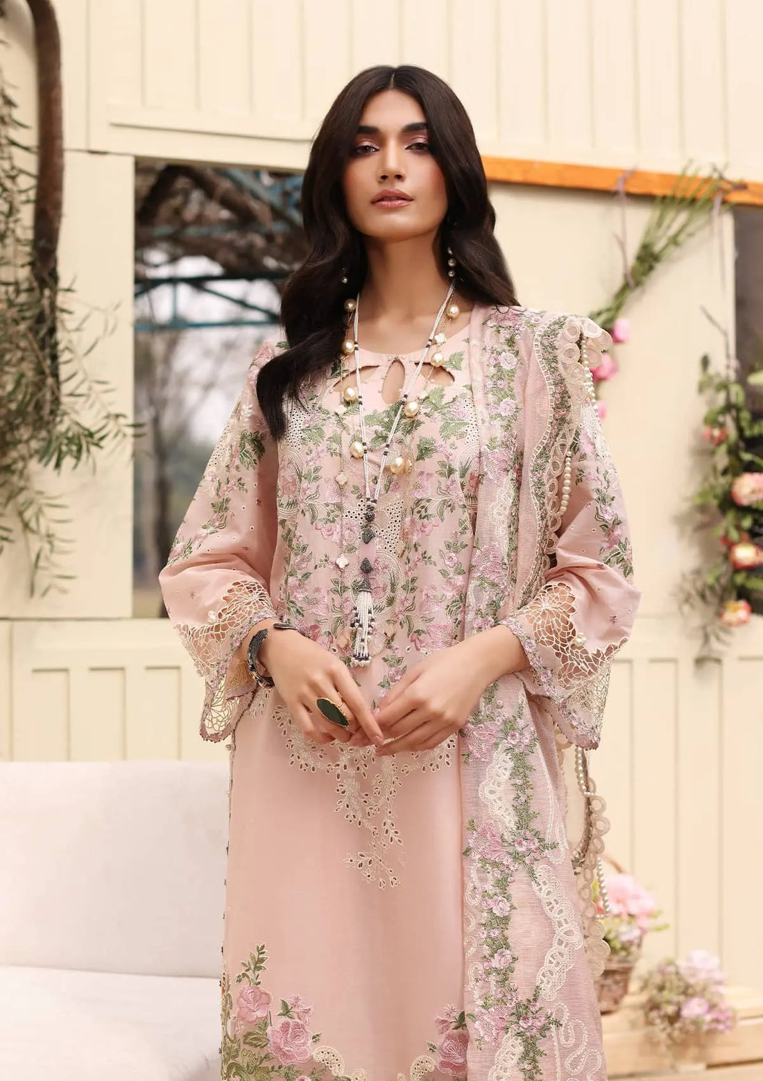 Kahf Premium | Festive Lawn 24 | KFL-09B NORA - Luxury - Maria Faisal