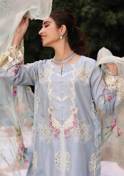 Kahf Premium | Festive Lawn 24 | KFL-08A FIRUZE - Ladies Clothes - Maria Faisal