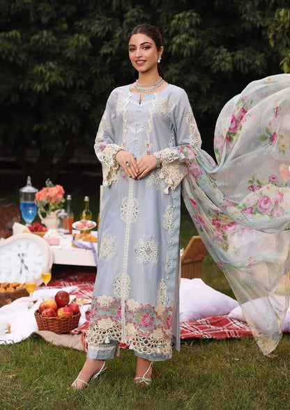 Kahf Premium | Festive Lawn 24 | KFL-08A FIRUZE - Ladies Clothes - Maria Faisal