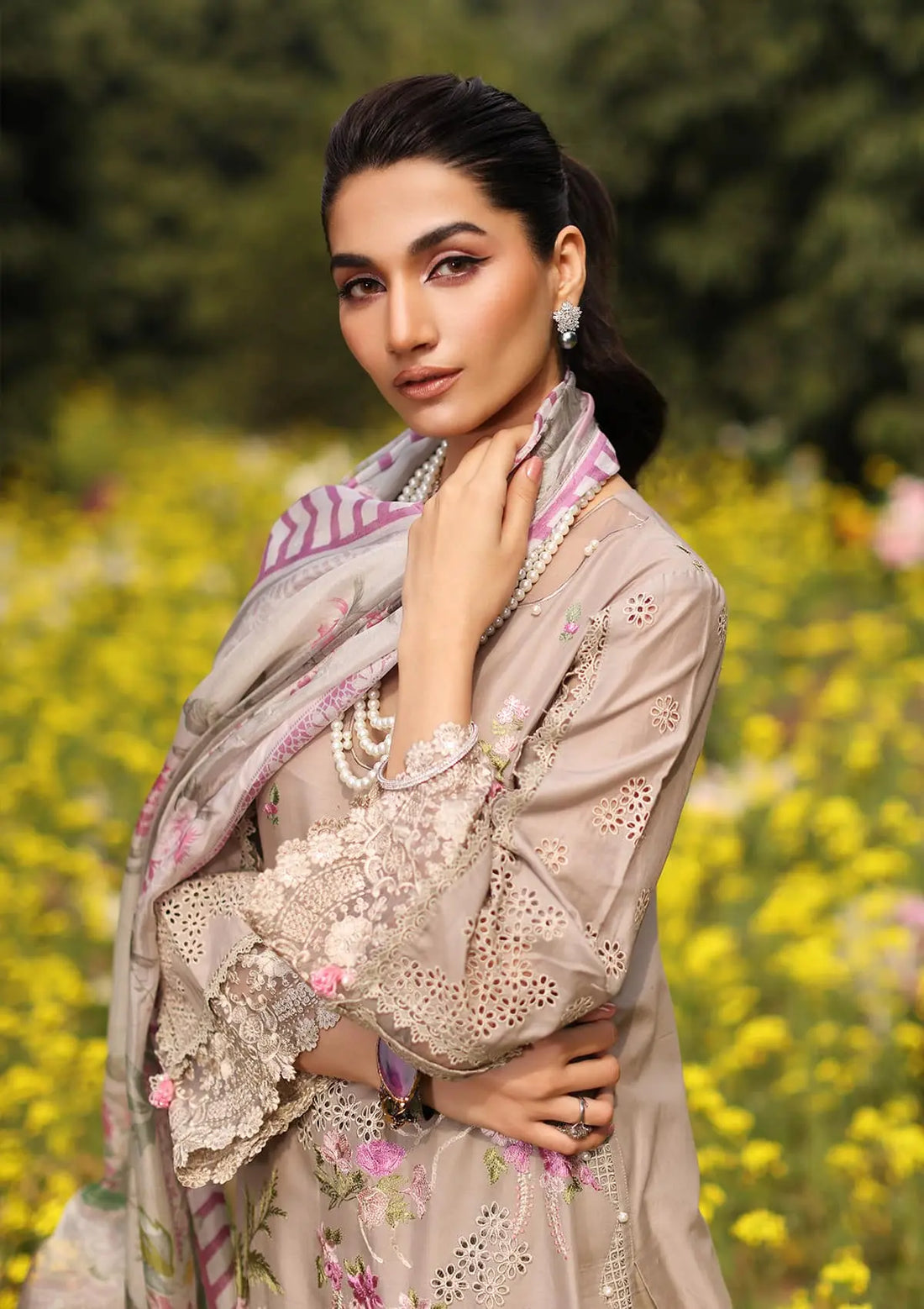 Kahf Premium | Festive Lawn 24 | KFL-12 HEER - Ladies Clothes - Maria Faisal