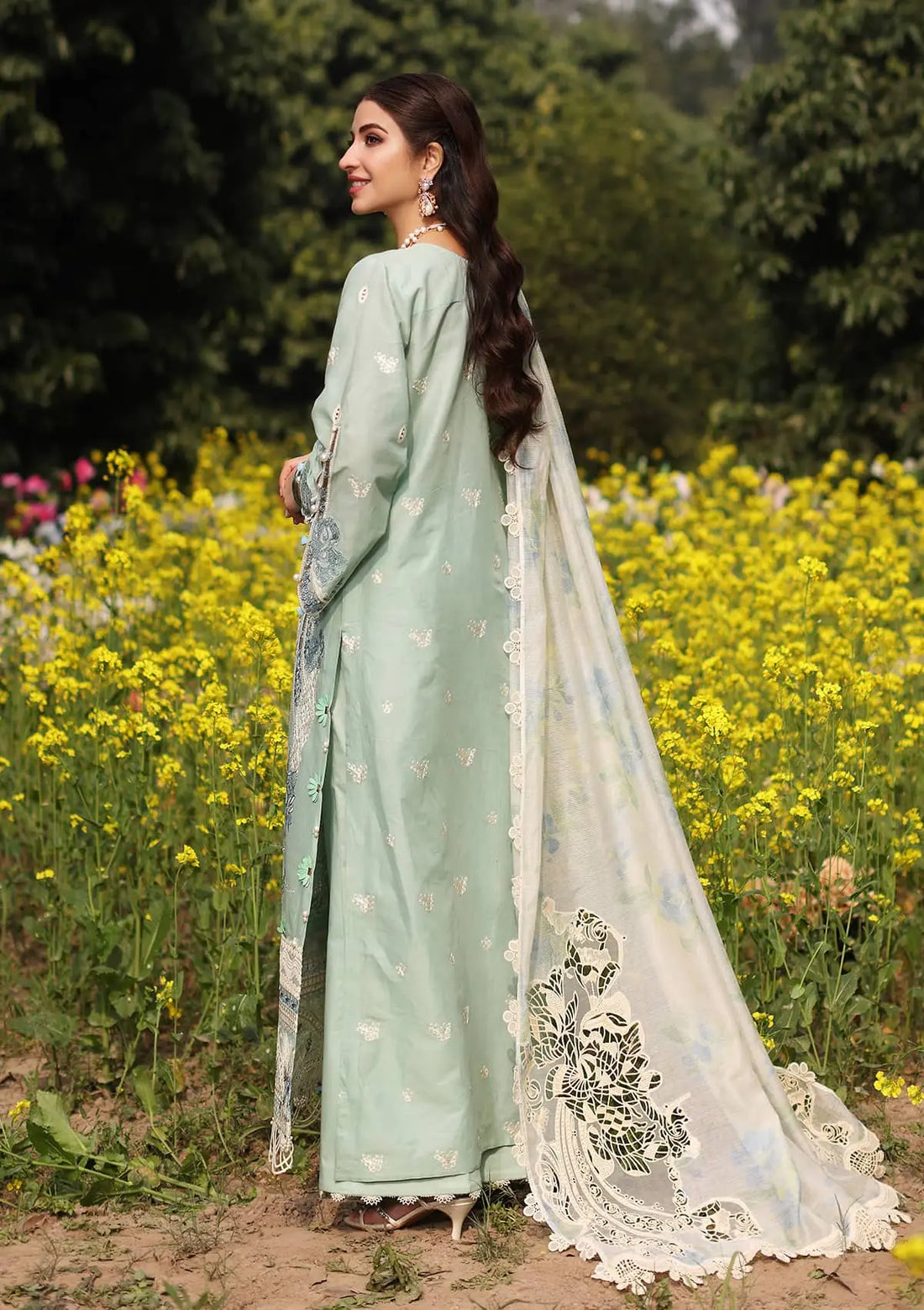 Kahf Premium | Festive Lawn 24 | KFL-01 TABIR - Ladies Clothes - Maria Faisal