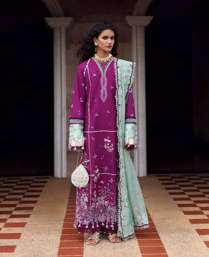 Republic Womenswear | Lilas Lawn 26 | Kaia - Luxury Dress - available at Maria Faisal in UK and USA.