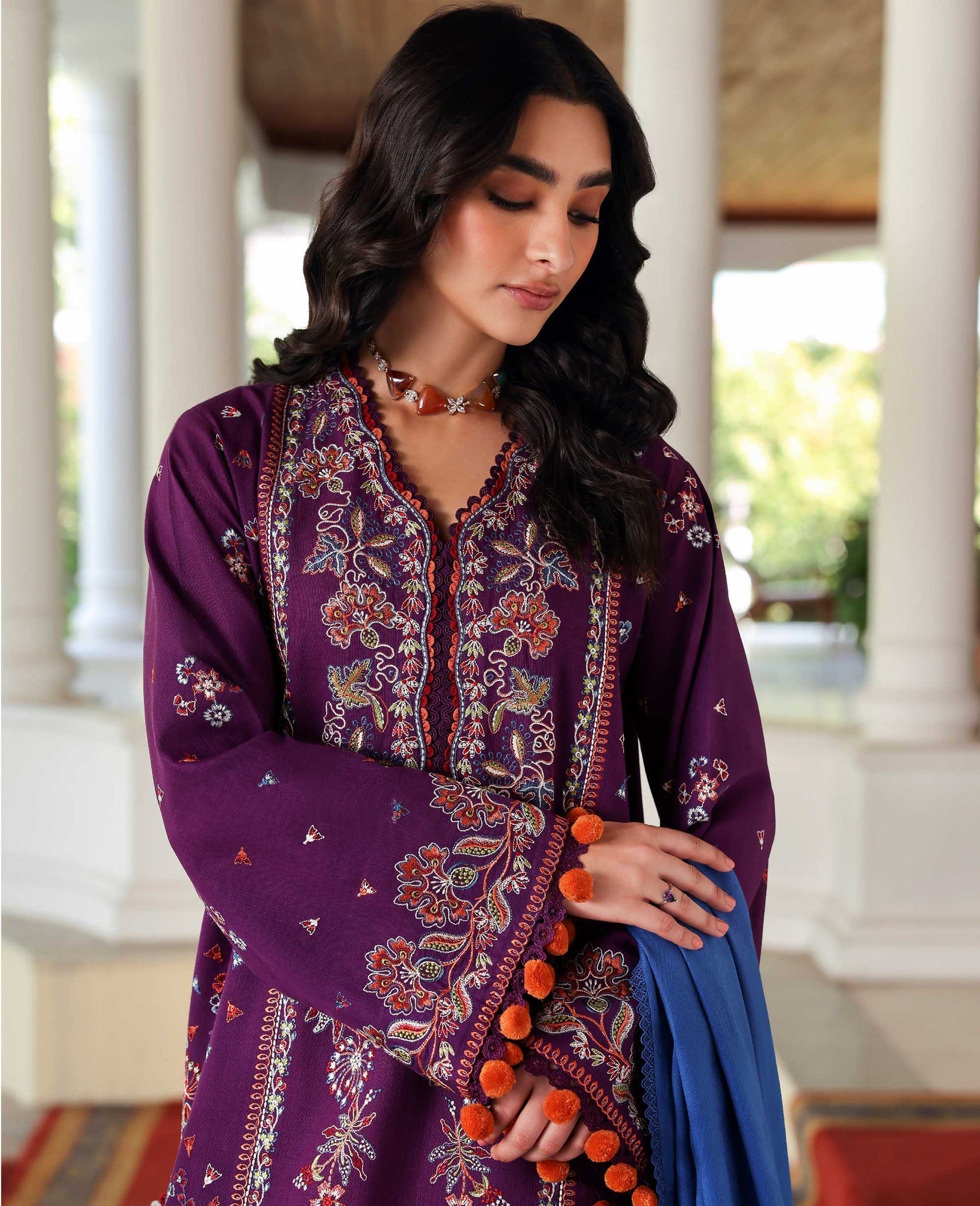 Kaia – authentic Pakistani dress from the Amaris Luxury Shawl 25 collection for women in the UK