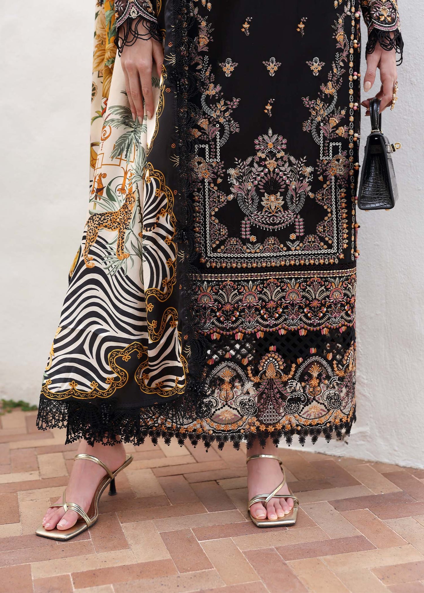 Kanwal Malik | Elysia Luxury Lawn 25 | Noire by Maria Faisal - Registered Vendor of : Kanwal Malik - type : Ladies Clothes - 100% original wedding dresses