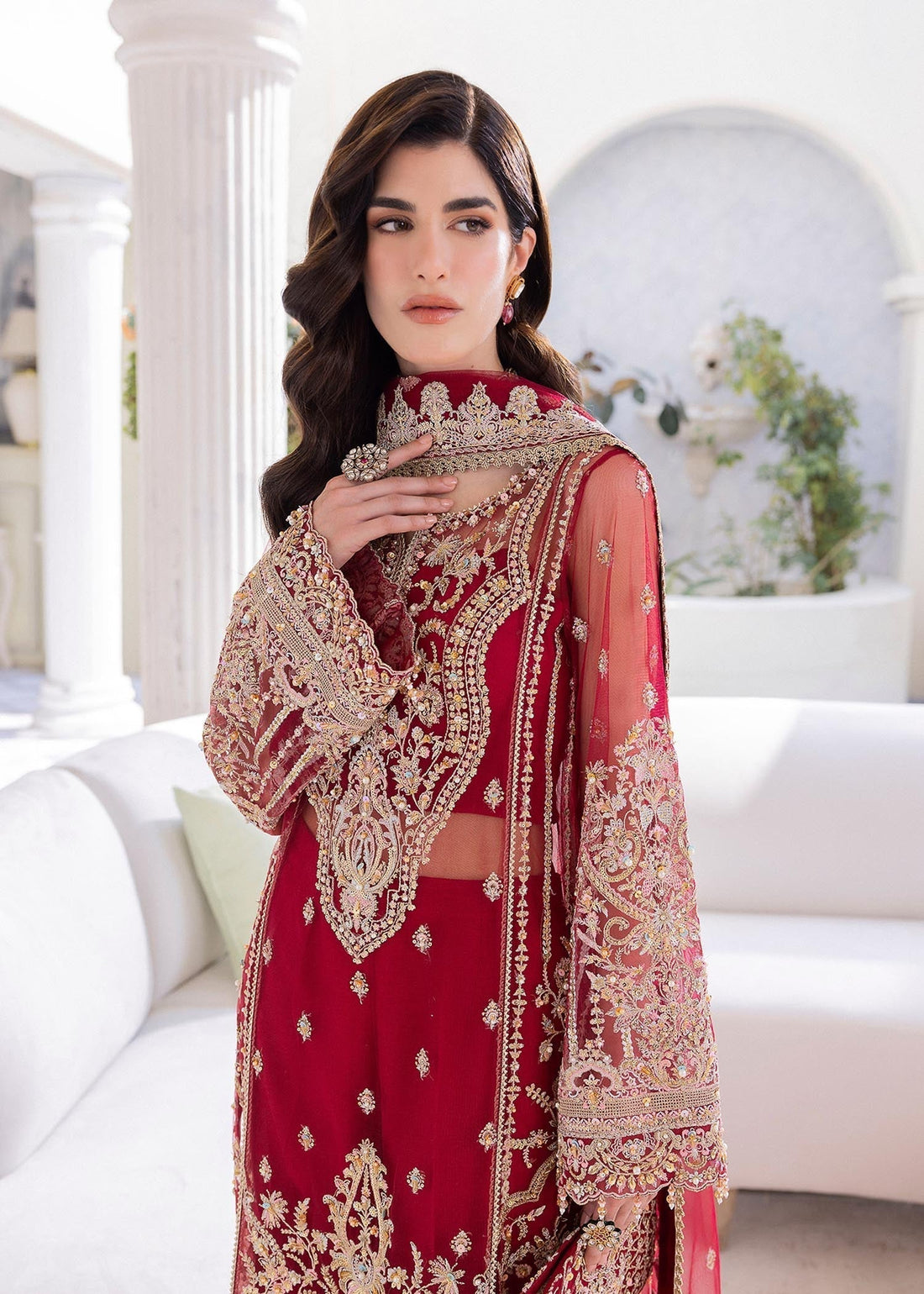 Kanwal Malik | Mirha Wedding Formals | Crimson - Waniyas