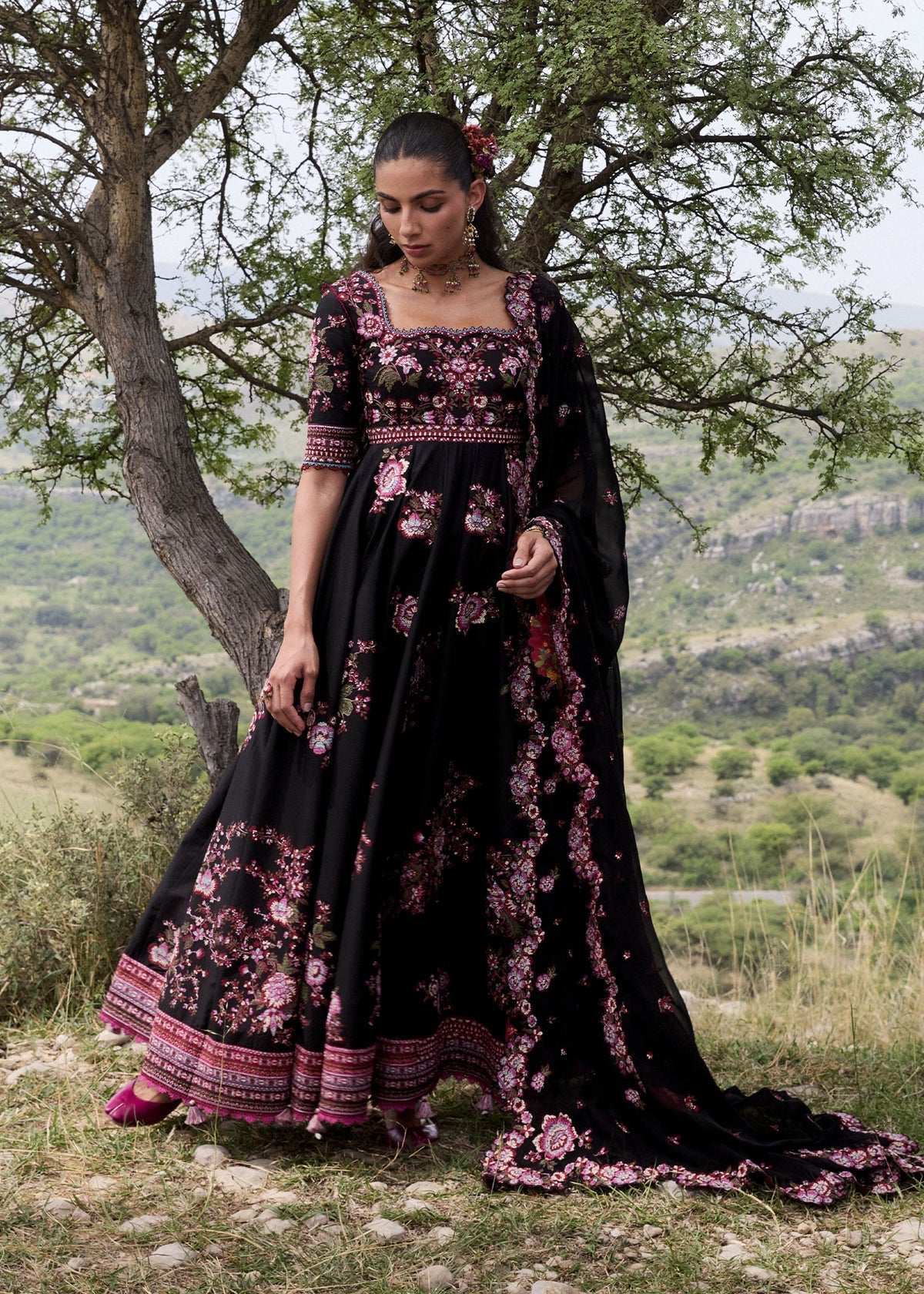 Hussain Rehar | Jinan 26 | Kashmala - Luxury Dress - available at Maria Faisal in UK and USA.