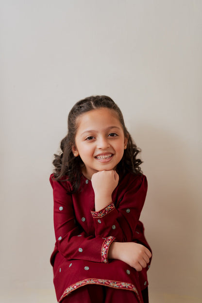 KKG-213 - by Maria Faisal - Registered Vendor of : Kastoor Kids - 100% Original Designer Dress.