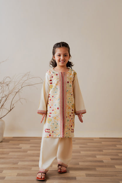 KKG-209 - by Maria Faisal - Registered Vendor of : Kastoor Kids - 100% Original Designer Dress.