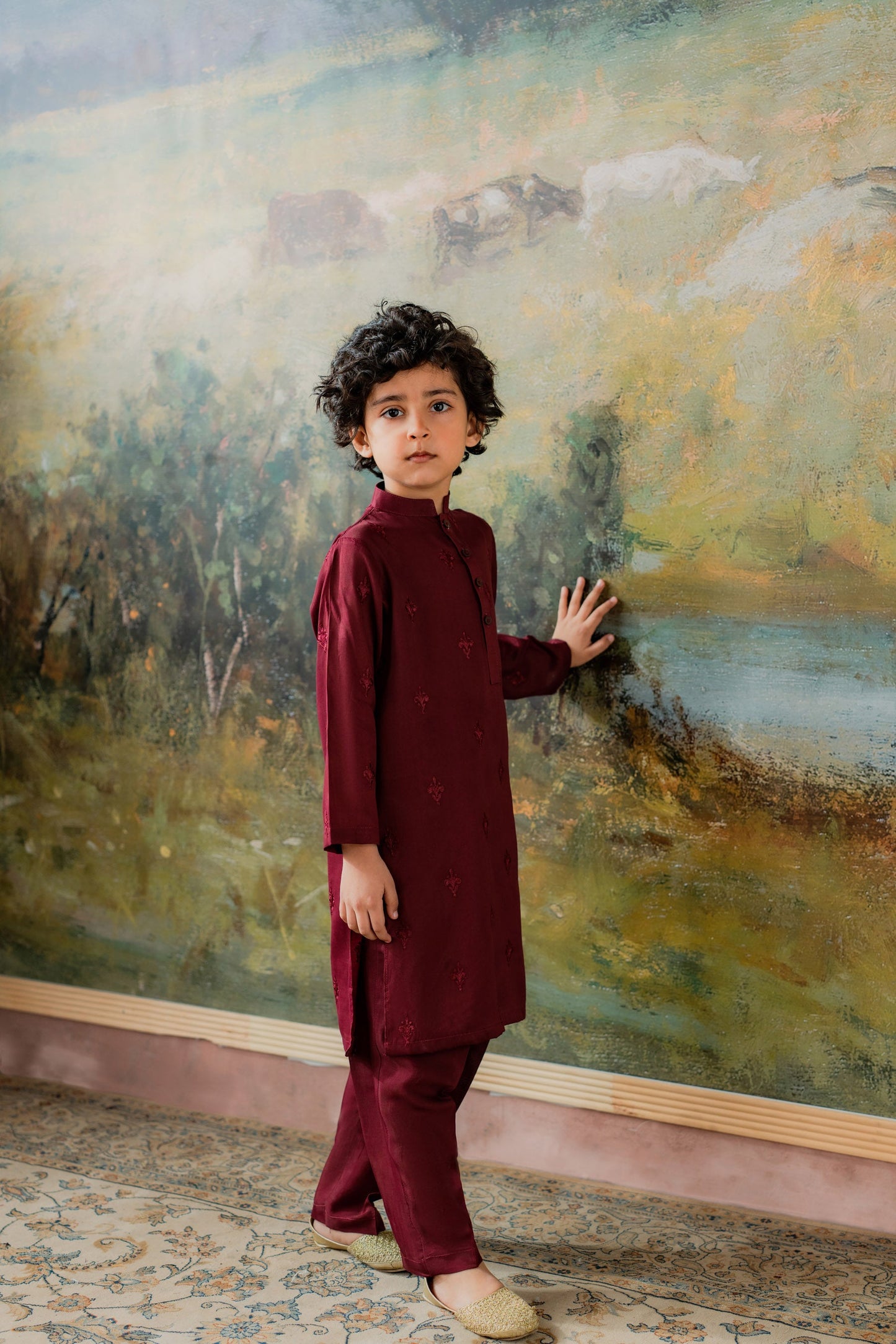 KKB-218 - by Maria Faisal - Registered Vendor of : Kastoor Kids - 100% Original Designer Dress.