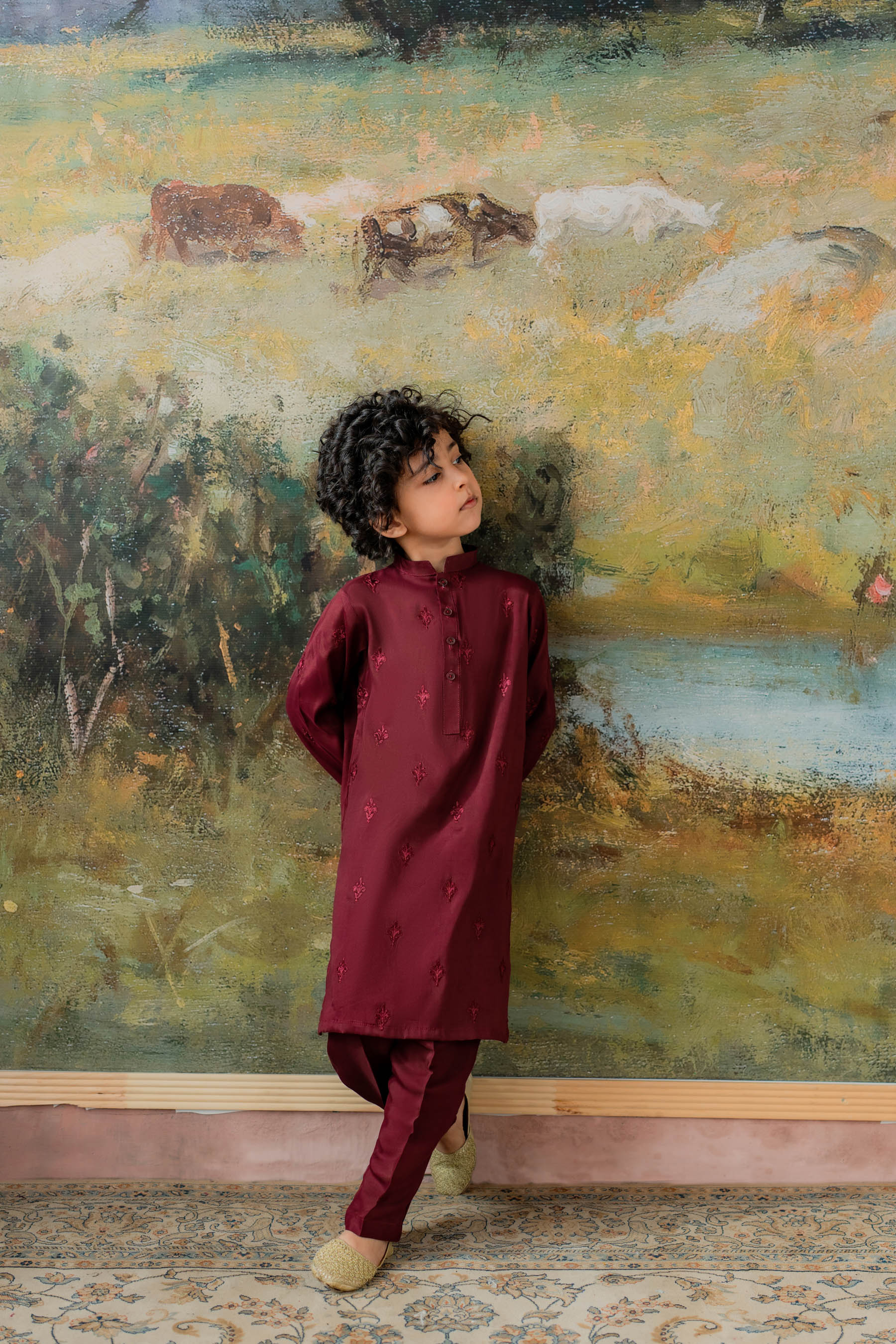 KKB-218 - by Maria Faisal - Registered Vendor of : Kastoor Kids - 100% Original Designer Dress.