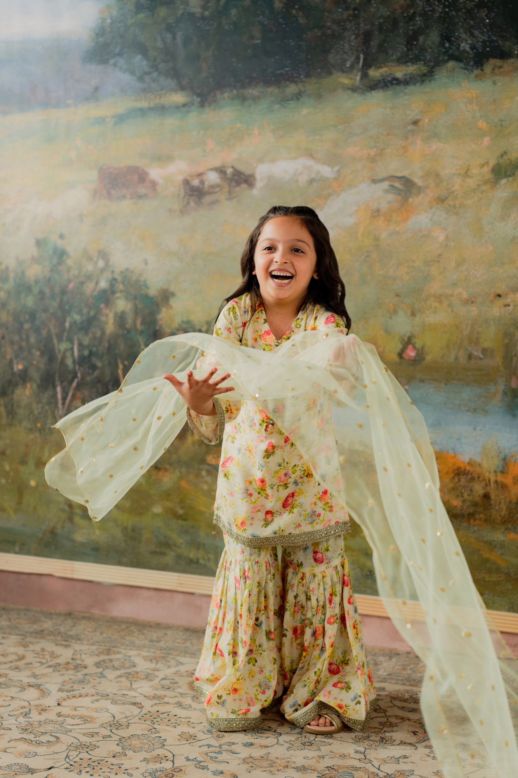 KKG-222 - by Maria Faisal - Registered Vendor of : Kastoor Kids - 100% Original Designer Dress.