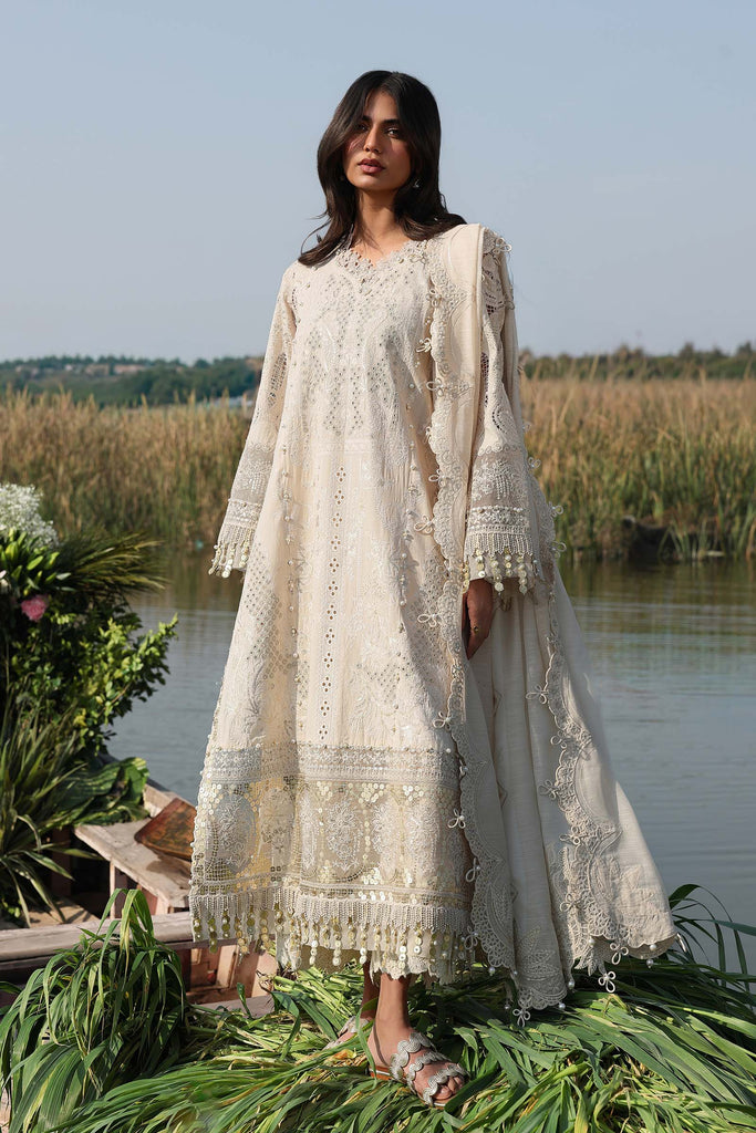 Sana Safinaz | Luxury Lawn 26 | S-01 - Luxury Dress - available at Maria Faisal in UK and USA.