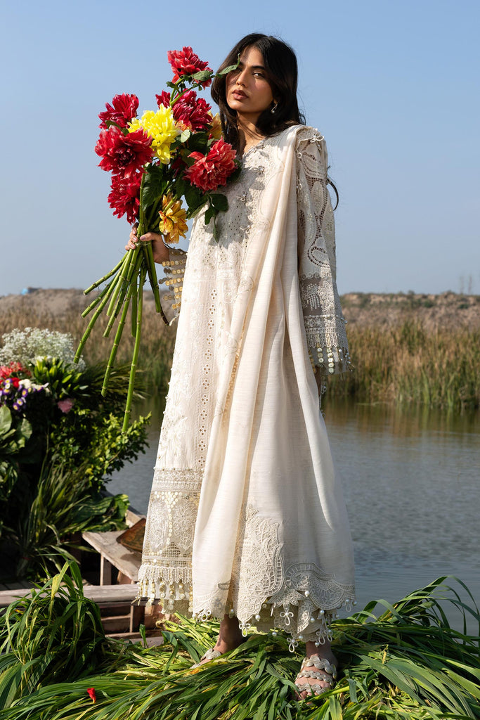 Sana Safinaz | Luxury Lawn 26 | S-01 - Luxury Dress - available at Maria Faisal in UK and USA.