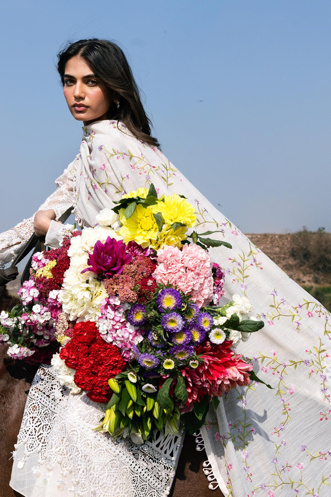 Sana Safinaz | Luxury Lawn 26 | S-05 - Luxury Dress - available at Maria Faisal in UK and USA.