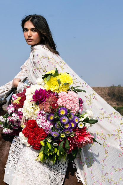 Sana Safinaz | Luxury Lawn 26 | S-05 - Luxury Dress - available at Maria Faisal in UK and USA.