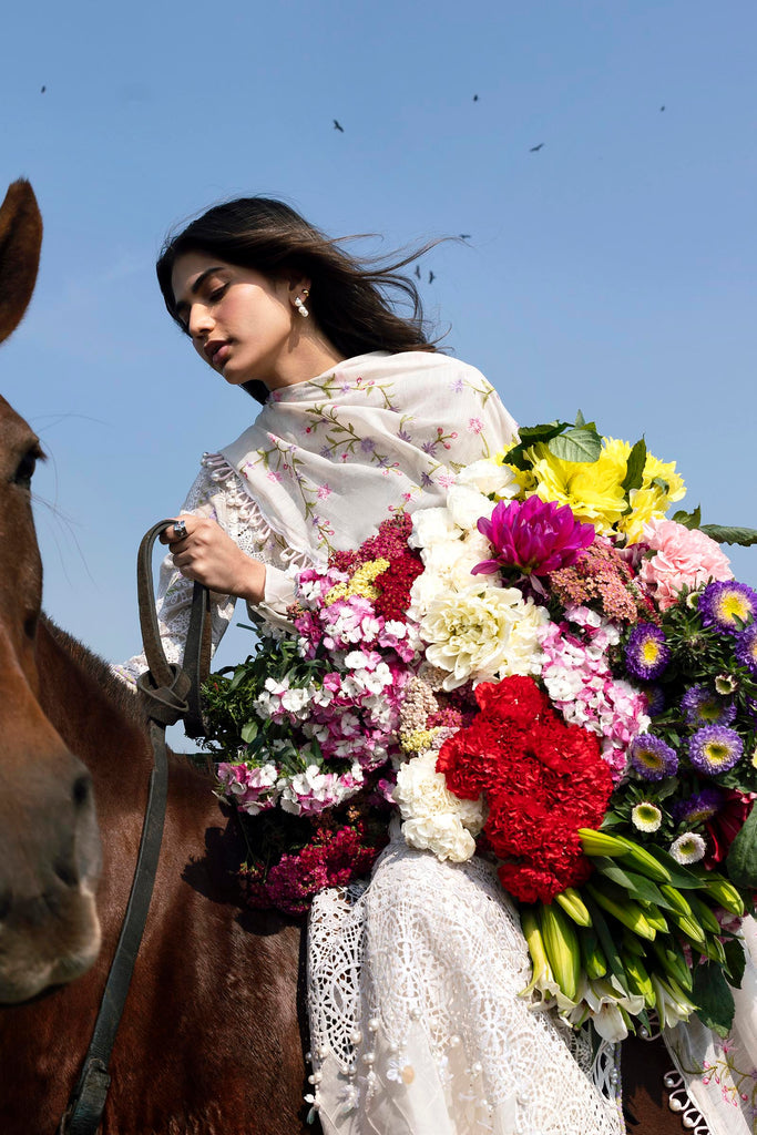 Sana Safinaz | Luxury Lawn 26 | S-05 - Luxury Dress - available at Maria Faisal in UK and USA.