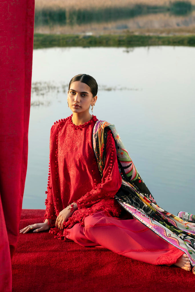 Sana Safinaz | Luxury Lawn 26 | S-03 - Luxury Dress - available at Maria Faisal in UK and USA.