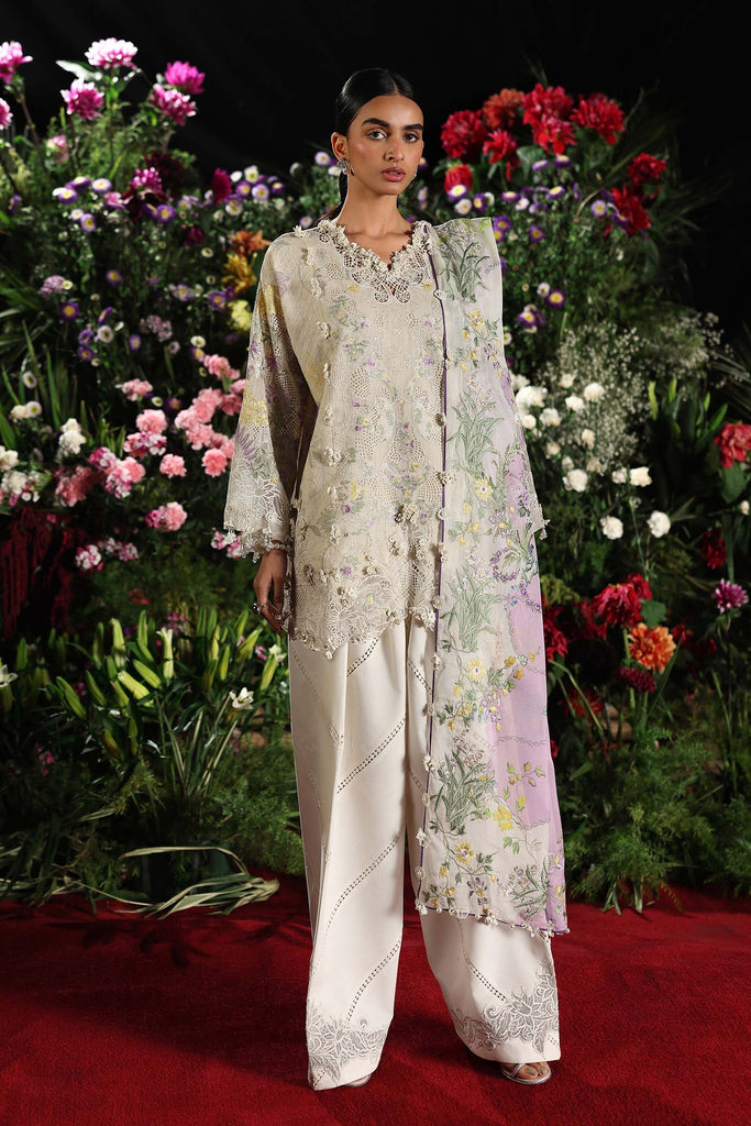 Sana Safinaz | Luxury Lawn 26 | S-02 - Luxury Dress - available at Maria Faisal in UK and USA.