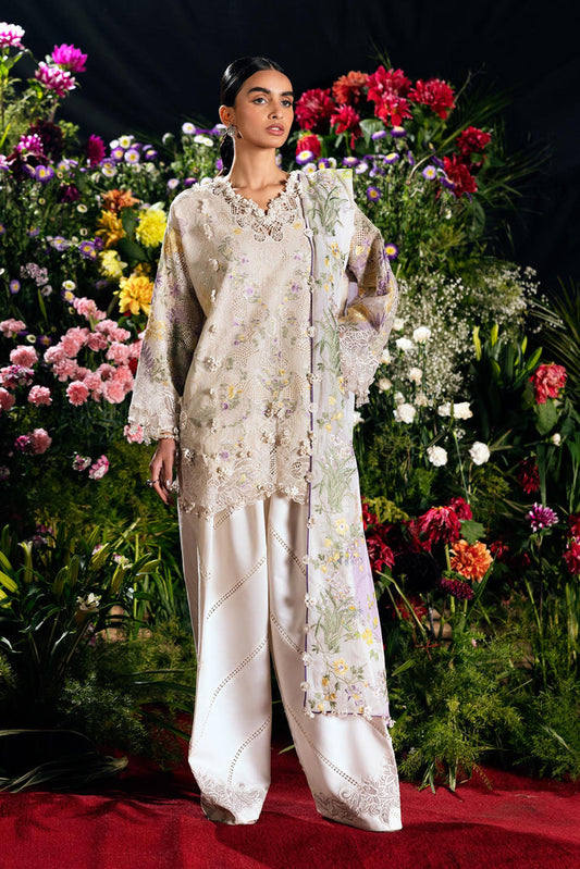 Sana Safinaz | Luxury Lawn 26 | S-02 - Luxury Dress - available at Maria Faisal in UK and USA.