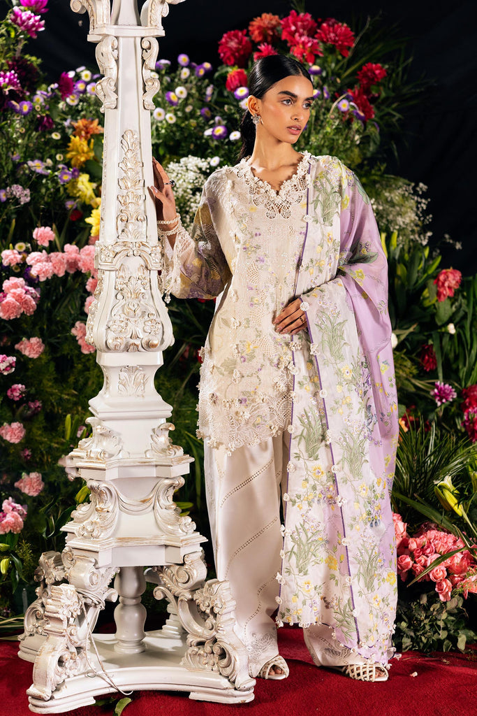 Sana Safinaz | Luxury Lawn 26 | S-02 - Luxury Dress - available at Maria Faisal in UK and USA.