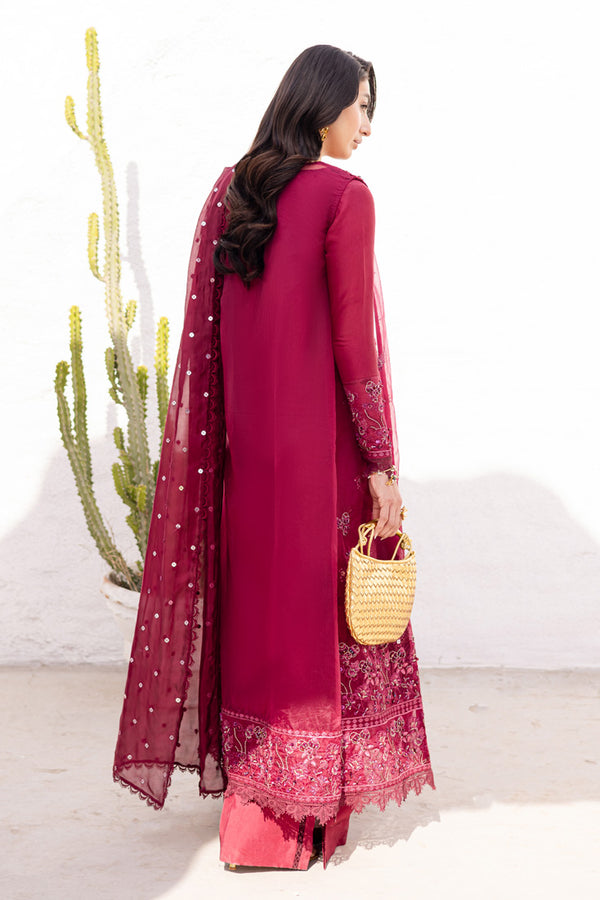 Marjjan | Elyna Lawn | LENI MP-46 (MAGENTA) - Ladies Clothes - Maria Faisal
