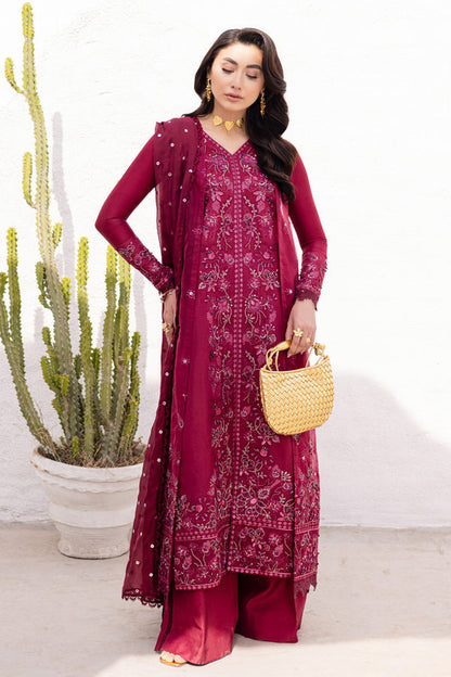 Marjjan | Elyna Lawn | LENI MP-46 (MAGENTA) - Ladies Clothes - Maria Faisal