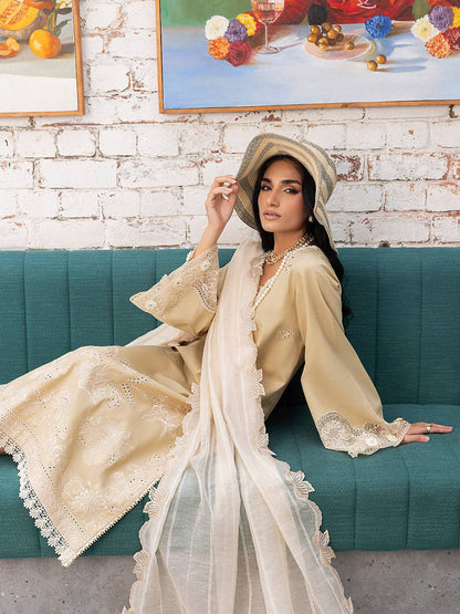 Izel | Meadow Muse Embroidered Lawn 25 | LIORA by Maria Faisal - Registered Vendor of : Izel - type : Ladies Clothes - 100% original wedding dresses