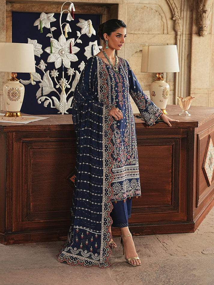 Gulaal | Maisone Luxury Lawn | Velmira - Luxury Dress - available at Maria Faisal in UK and USA.