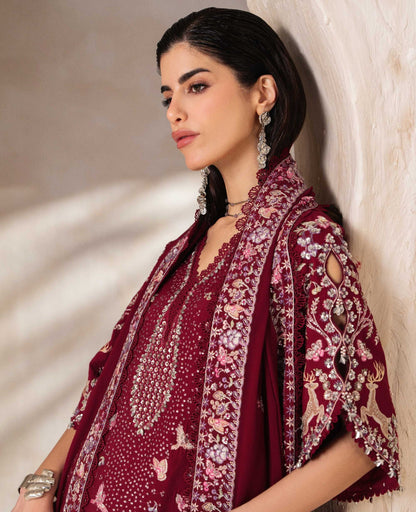 Republic Womenswear | Luxury Formal 26 | Crimson - Dress - available at Maria Faisal in UK and USA.