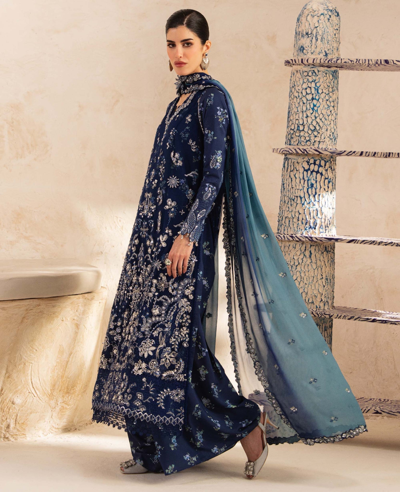 Republic Womenswear | Luxury Formal 26 | Nocturne - Dress - available at Maria Faisal in UK and USA.
