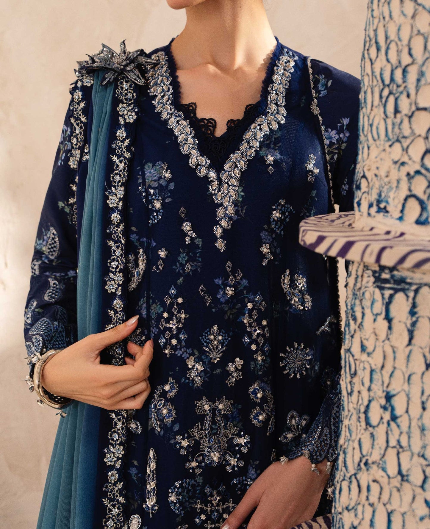 Republic Womenswear | Luxury Formal 26 | Nocturne - Dress - available at Maria Faisal in UK and USA.