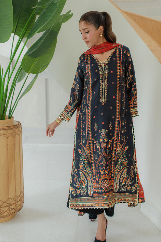 Mina Hasan | Signature Pret | Blooms like fireworks - Luxury Dress - available at Maria Faisal in UK and USA.