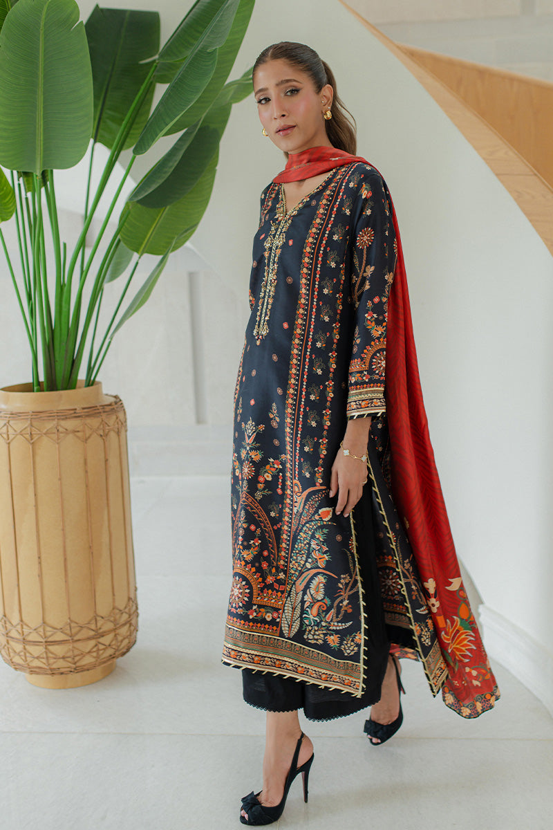 Mina Hasan | Signature Pret | Blooms like fireworks - Luxury Dress - available at Maria Faisal in UK and USA.