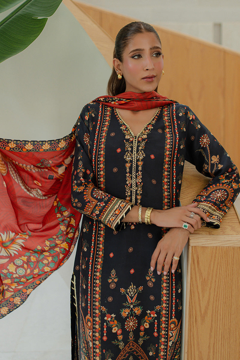 Mina Hasan | Signature Pret | Blooms like fireworks - Luxury Dress - available at Maria Faisal in UK and USA.