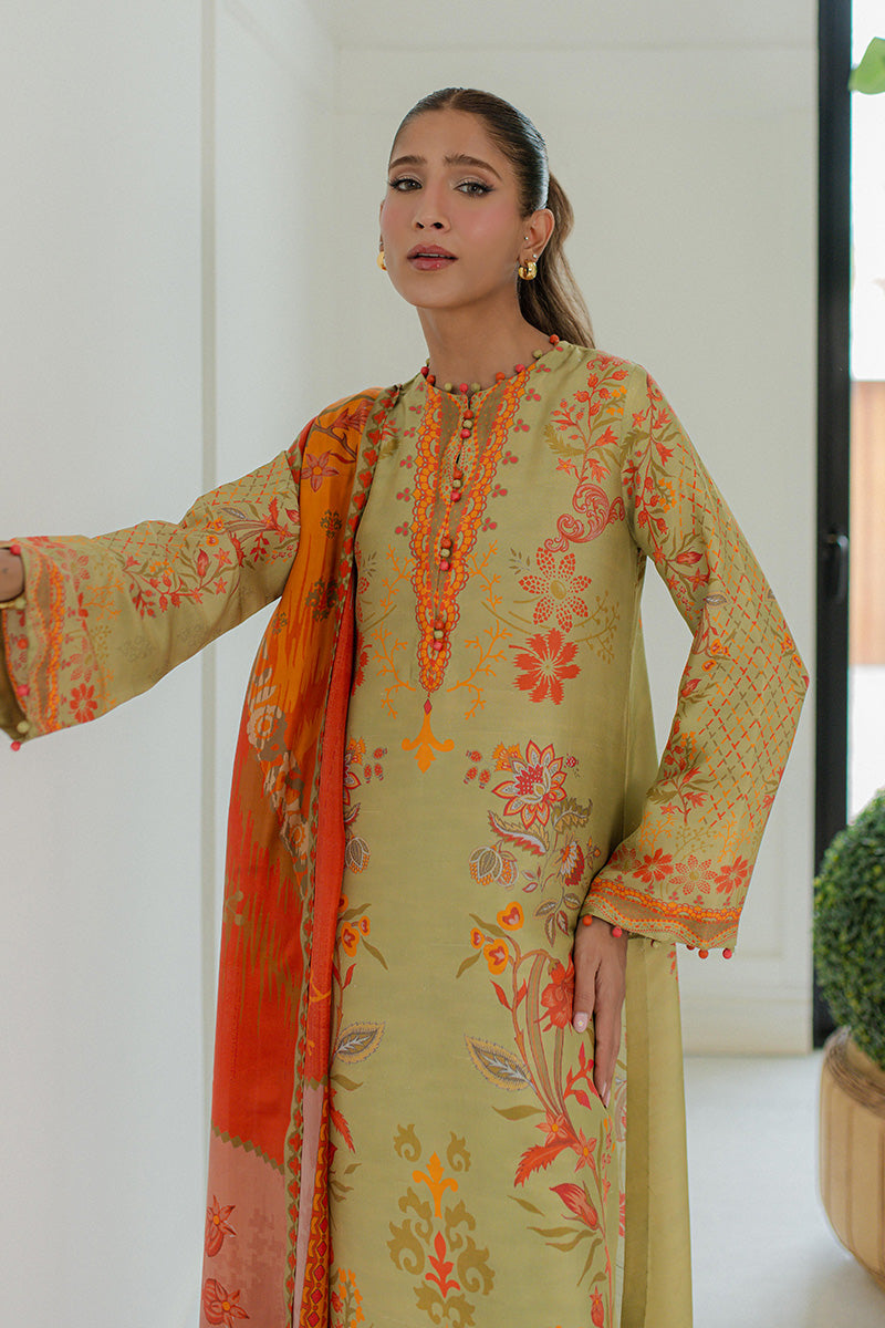Mina Hasan | Signature Pret | Pistachio Dreams - Luxury Dress - available at Maria Faisal in UK and USA.