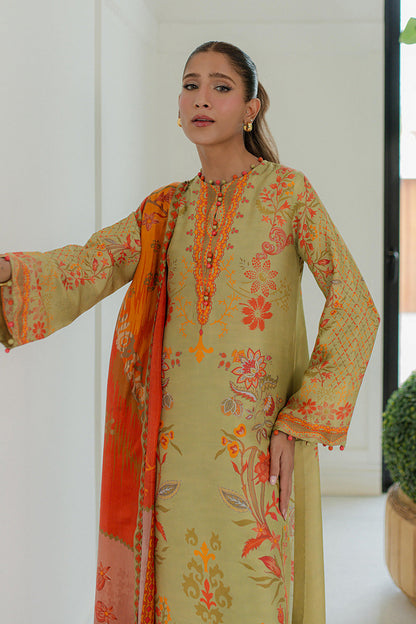 Mina Hasan | Signature Pret | Pistachio Dreams - Luxury Dress - available at Maria Faisal in UK and USA.