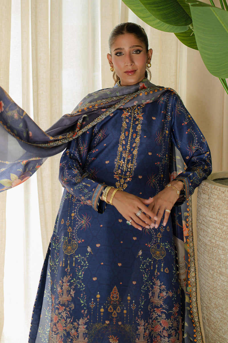 Mina Hasan | Signature Pret | Summer Night Views - Luxury Dress - available at Maria Faisal in UK and USA.