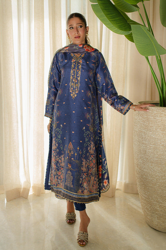 Mina Hasan | Signature Pret | Summer Night Views - Luxury Dress - available at Maria Faisal in UK and USA.