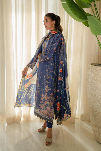 Mina Hasan | Signature Pret | Summer Night Views - Luxury Dress - available at Maria Faisal in UK and USA.