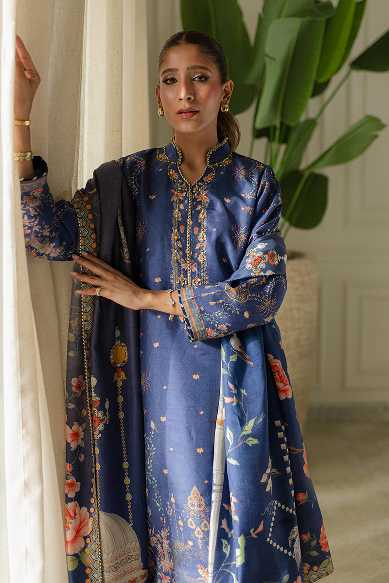 Mina Hasan | Signature Pret | Summer Night Views - Luxury Dress - available at Maria Faisal in UK and USA.