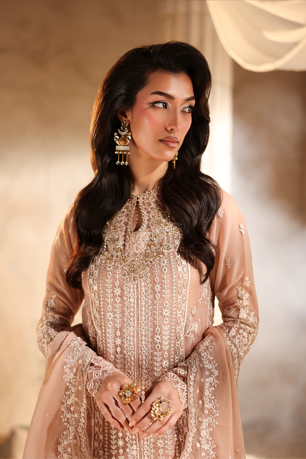 Azure | Luxe Formals | Lueur - Formal Dress - available at Maria Faisal in UK and USA.