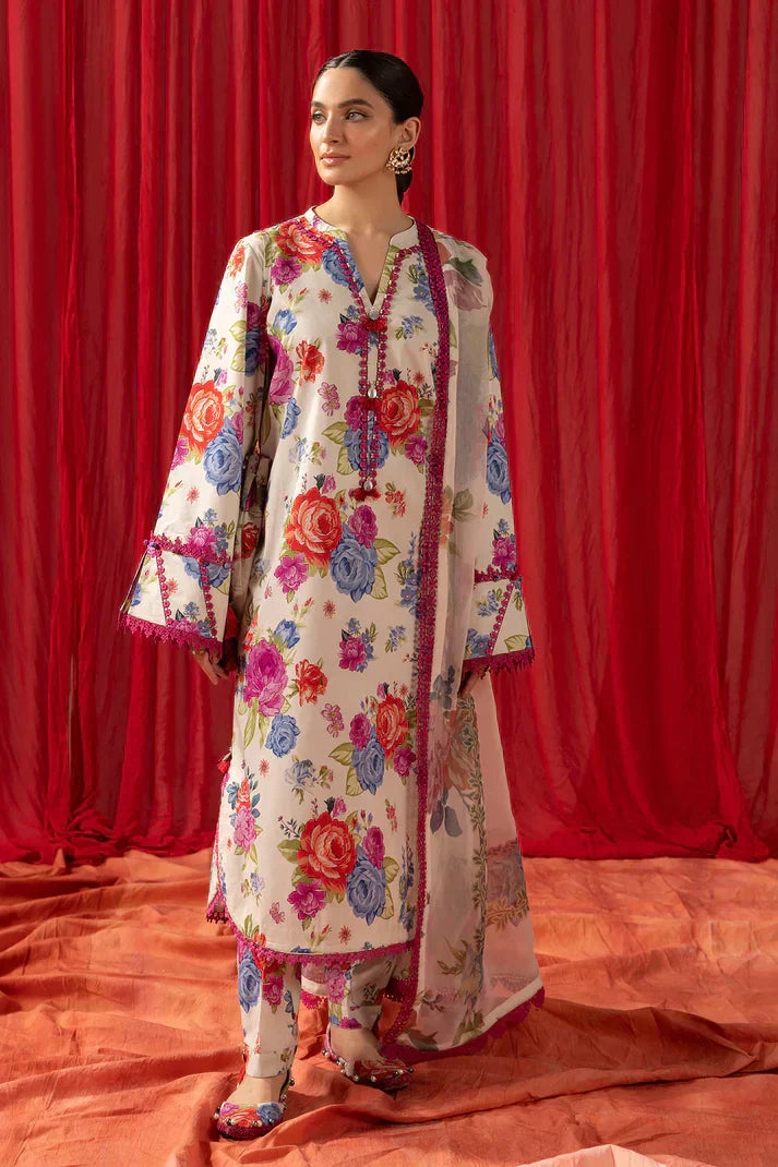 Alizeh | Sheen Lawn Prints 24 | LUNA ROSE - Pakistani Dress - Maria Faisal