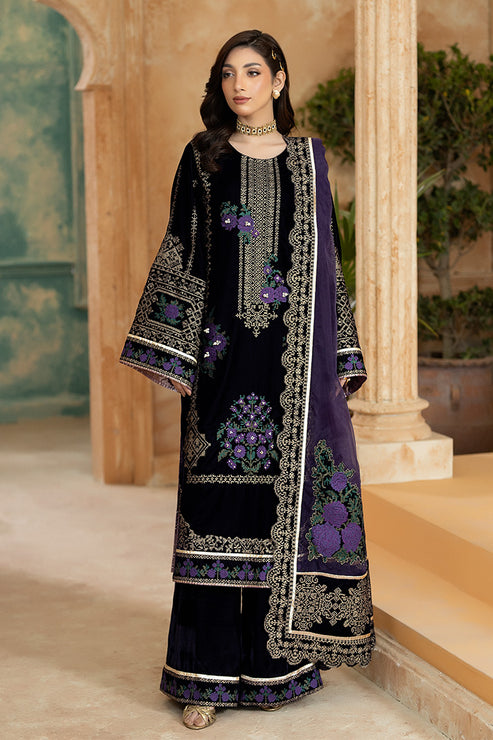 Imrozia Premium | Rukh e Makhmal | Nigha - Formal Dress - available at Maria Faisal in UK and USA.